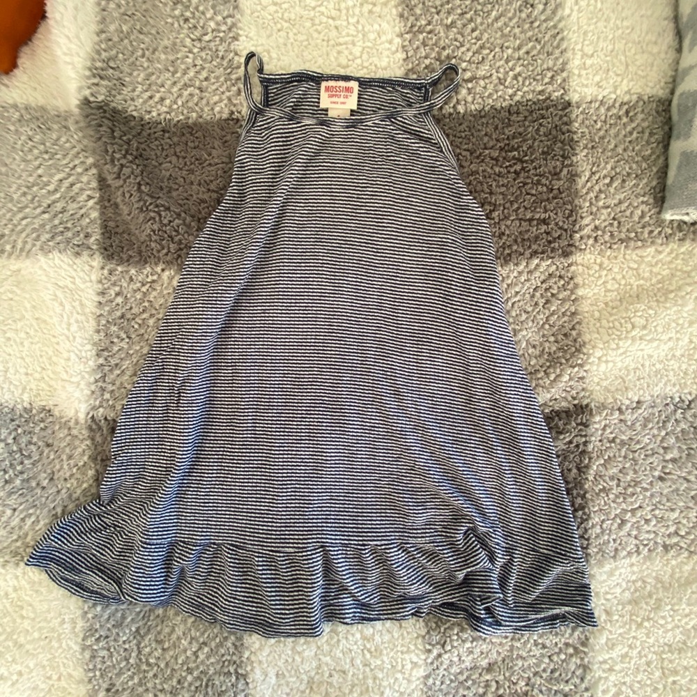 Mossino Striped High Neck Tank